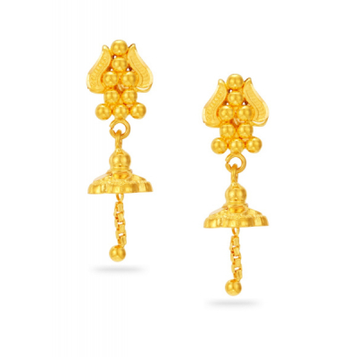 Charming Danglers 22K Gold Baby Jhumka Earring