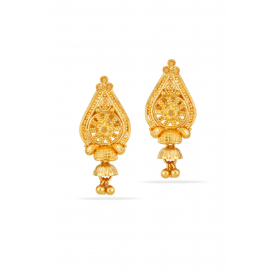 Everyday Shine 22K Gold Fancy Stud Earring