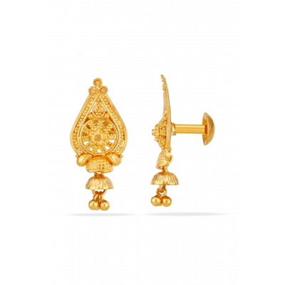 Everyday Shine 22K Gold Fancy Stud Earring
