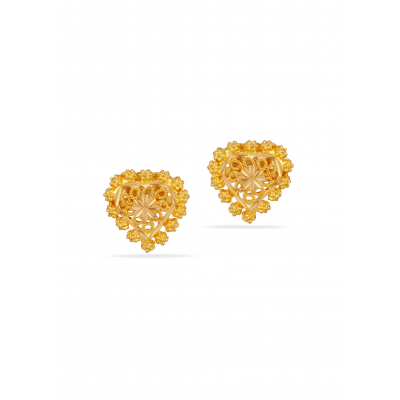 Golden Heritage 22K Gold Stud Earring