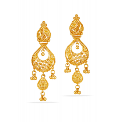 Dance of Grace 22K Gold Earring