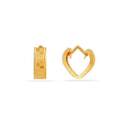 V Harmony 22K Gold Rajkot Earring