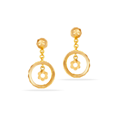 Bloom Within 22K Gold Lightweight Stud Earring