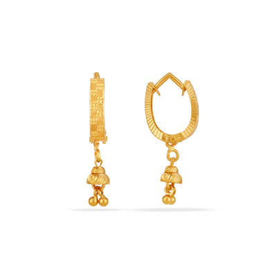 V Elegance 22K Gold Hanging Earring