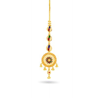 Regal Bloom 22K Gold Maang Tikka