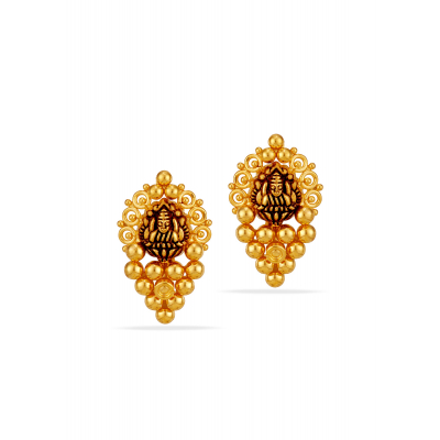 Timeless Harmony 22K Gold Stud Earring