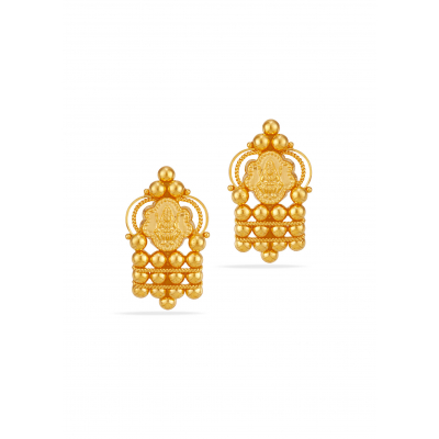 Subtle Shine 22K Gold Stud Earring