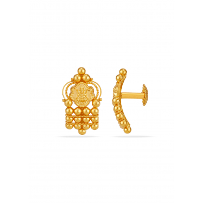Subtle Shine 22K Gold Stud Earring