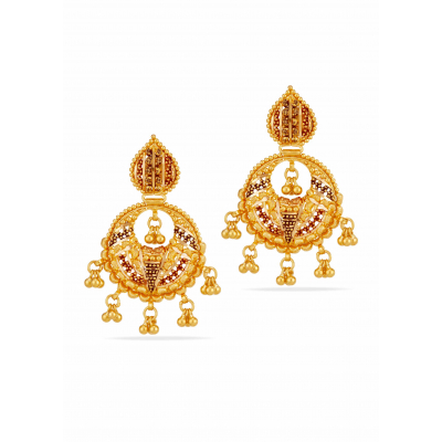 Color Kiss 22K Gold Chandballi Earring