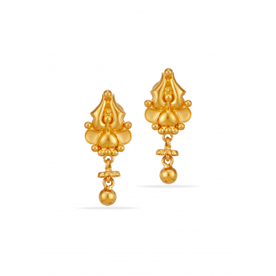 Heartful Shine 22K Gold Baby Hanging Earring