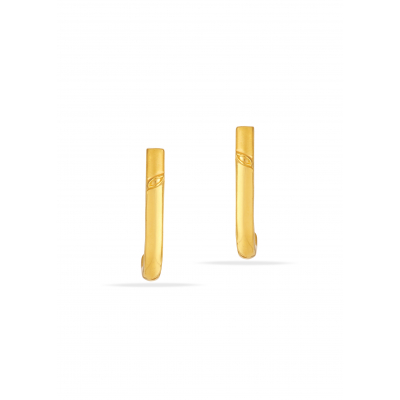 Gloss and Glow 22K Gold Stud Earring