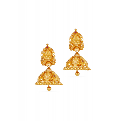 Divine Grace 22K Gold Jhumka Earring