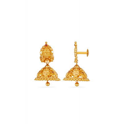Divine Grace 22K Gold Jhumka Earring
