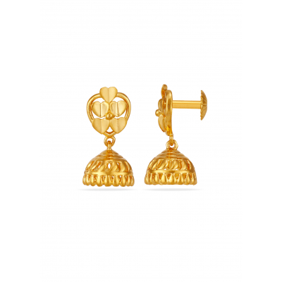 Whisper of Hearts 22K Gold Jhumka Earring