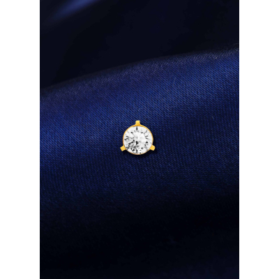Classic Elegance 22K Gold Colorful Nose Pin