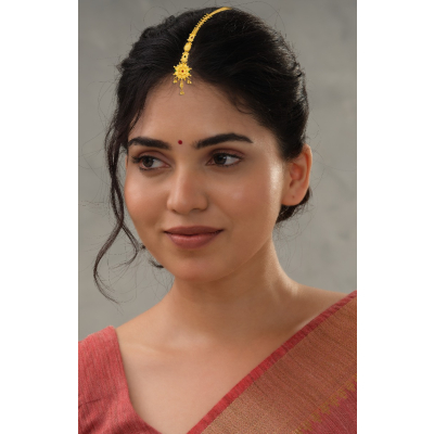 Nakshatra Glam 22K Gold Fancy Maang Tikka