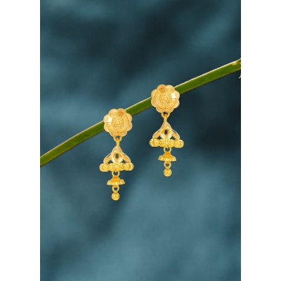 Baby Charm 22K Gold Jhumka Earring