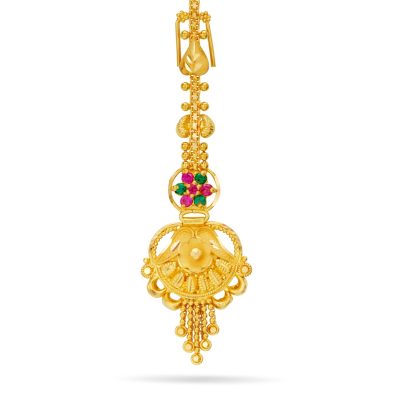 Elegant Aura 22K Gold Maang Tikka