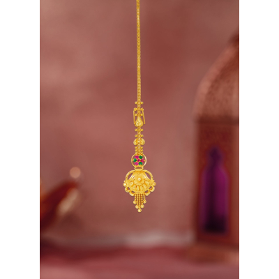 Elegant Aura 22K Gold Maang Tikka