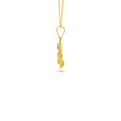 Goddess Lakshmi 22K Gold Pendant