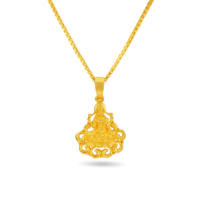 Lakshmi Blessings 22K Gold Pendant