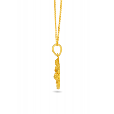 Lakshmi Blessings 22K Gold Pendant