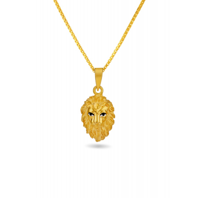 Brave Lion 22K Gold Pendant