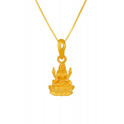 Lakshmi Devotional 22K Gold Pendant