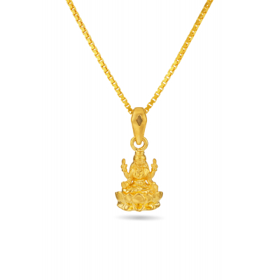 Lakshmi Divine 22K Gold Pendant