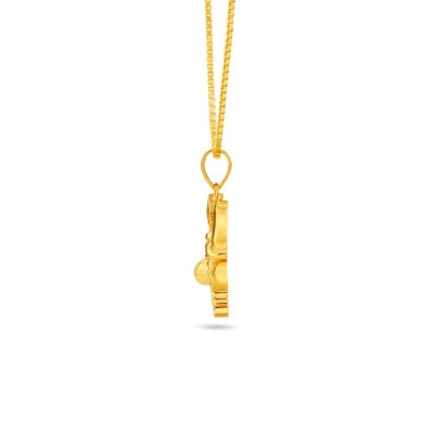 Trishul Damaru 22K Gold Pendant