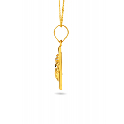 Ganesh Crowned 22K Gold Pendant