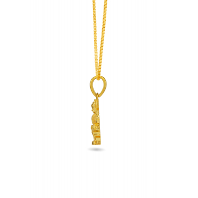 Goddess Lakshmi Grace 22K Gold Pendant