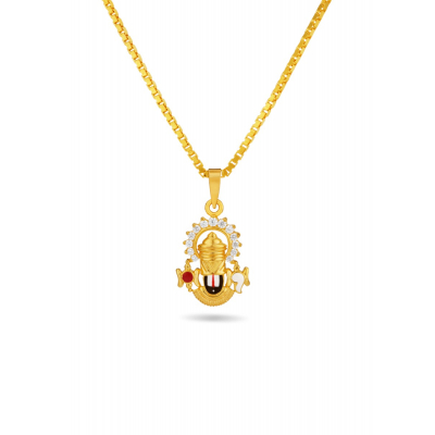 Divine Balaji 22K Gold Stone Pendant