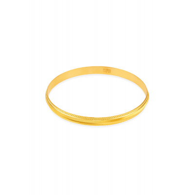 Modern Geometric 22K Gold Men's Kada
