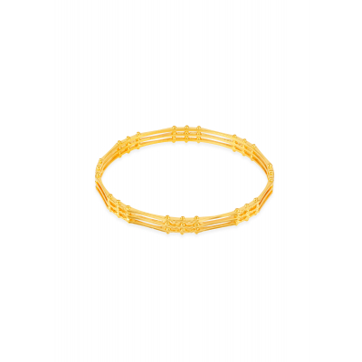 Architectural Masterpiece 22K Gold Bangle