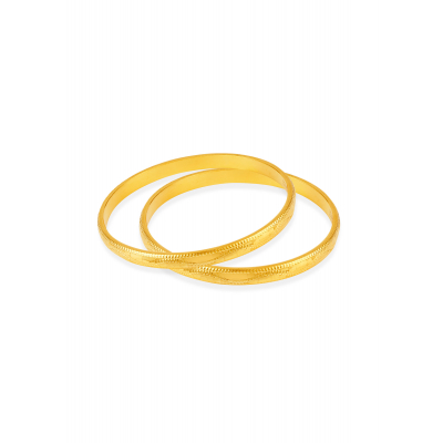 Patterned Elegance 22K Gold Bangle