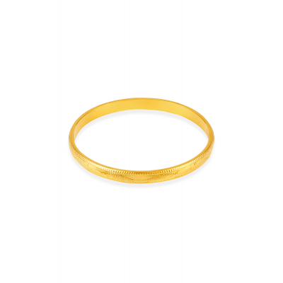 Patterned Elegance 22K Gold Bangle