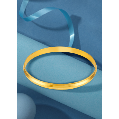 Traditional Punjabi 22K Gold Men's Kada