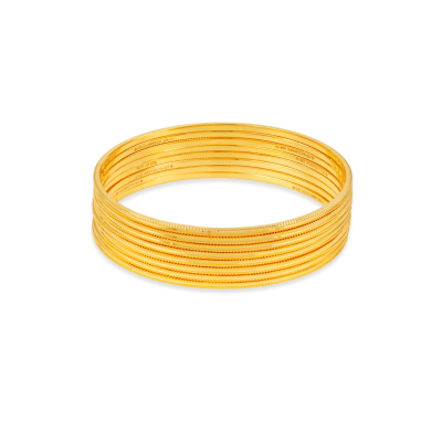 Classic Solid 22K Gold Bangle