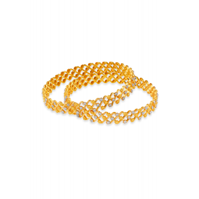 Grill Charm 22K Gold Bangle