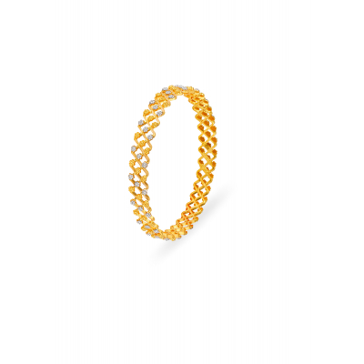 Grill Charm 22K Gold Bangle