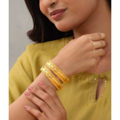 Fancy and Fun 22K Gold Bangle