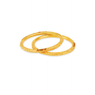 Bold and Beautiful 22K Gold Bangle