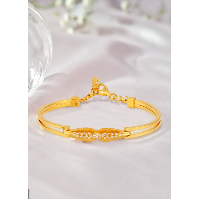 Oval Grace 22K Gold Bracelet