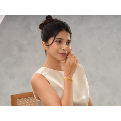 Oval Chic 22K Gold Bracelet