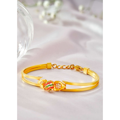 Oval Chic 22K Gold Bracelet