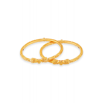 Screw Style 22K Gold Baby Bangle