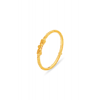Screw Style 22K Gold Baby Bangle