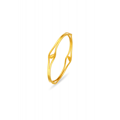Twist Shine 22K Gold Fancy Bangle