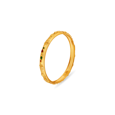 Twinkle Round 22K Gold Bangle